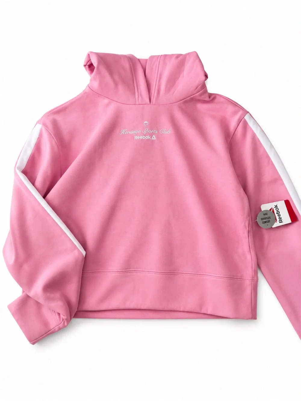 Reebok Girls Heritage Sports Club Pullover Hoodie NWT | Pink |